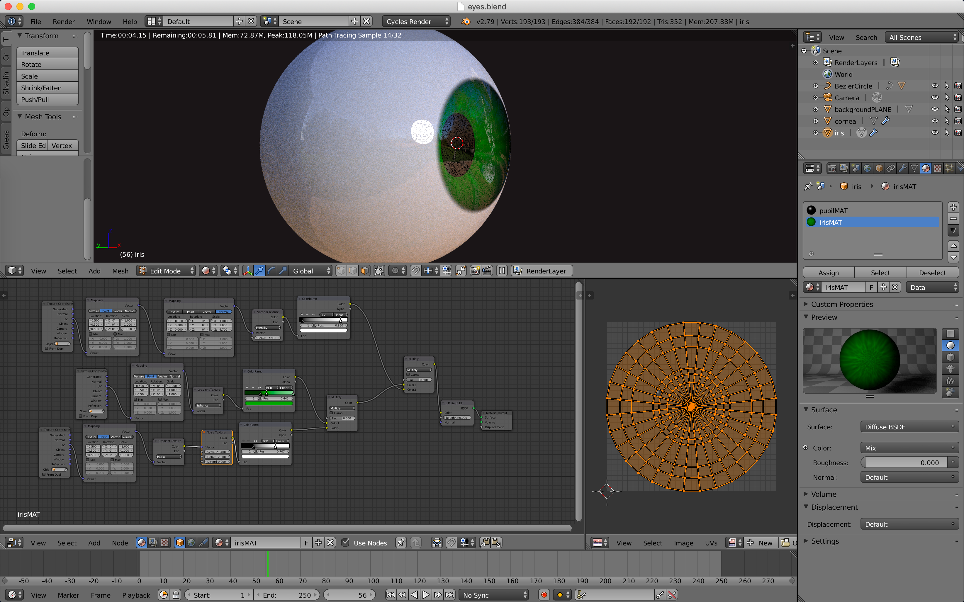 3D wireframe modeling in Blender